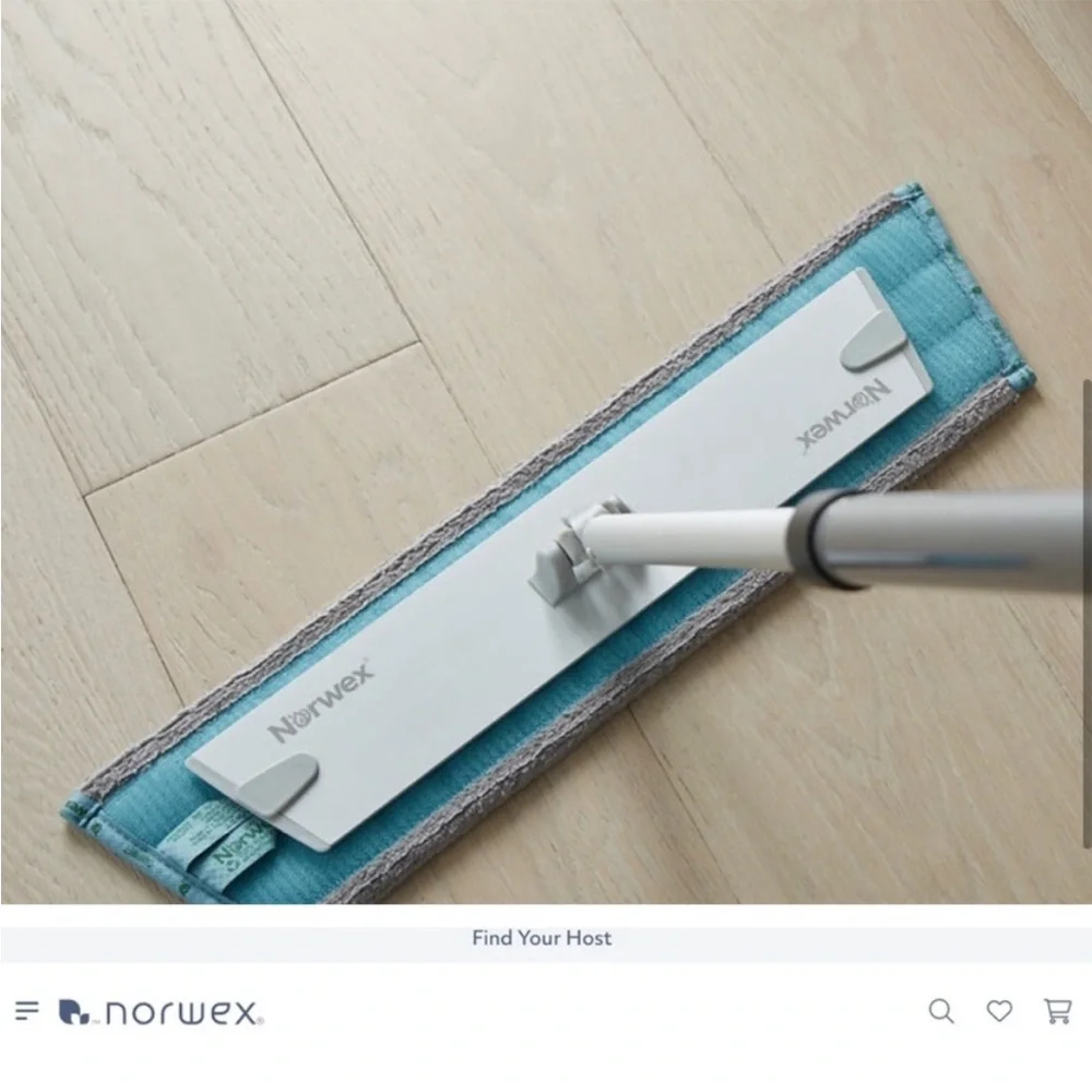 NORWEX Large NEW Mop Set with Gray Black or Blue Pads and Baclock Technology - Picture 4 of 8